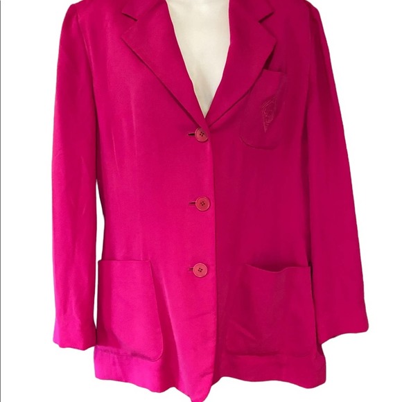 Lauren Ralph Lauren Jackets & Blazers - Lauren Ralph Lauren fuchsia Silk Blazer in a Ladies Size 8